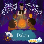 Cover-Bild zum Titel 'Dagon - Mistérios para Crianças' von 'H. P. Lovecraft, NarraKids, Laura Villar'