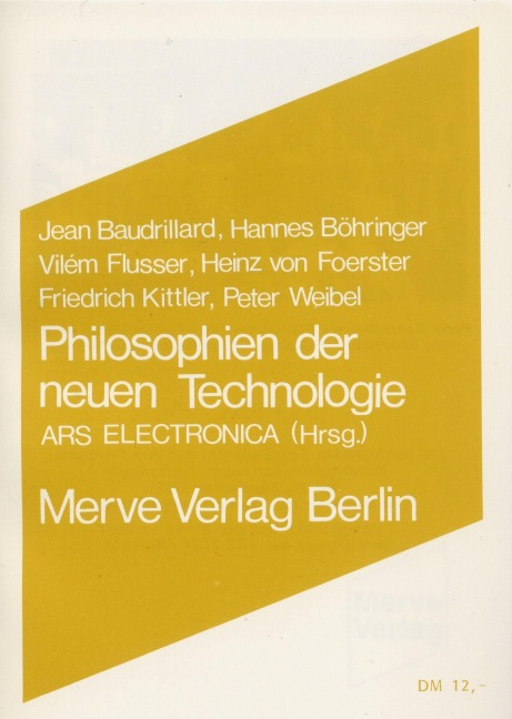 Philosophien der neuen Technologien - 