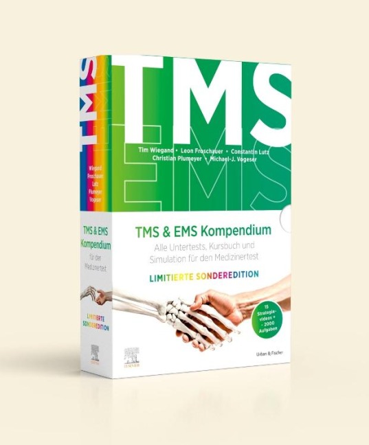 TMS & EMS Kompendium Sonderedition - Alle Untertests, Kursbuch und Simulation für den Medizinertest im Schuber - Leon Froschauer, Michael-J. Vogeser, Tim Wiegand, Constantin Lutz, Christian Plumeyer