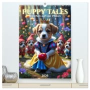 Cover-Bild zum Titel 'Puppy Tales - Märchen auf vier Pfoten (hochwertiger Premium Wandkalender 2026 DIN A2 hoch), Kunstdruck in Hochglanz' von 'Renaissance Soul'
