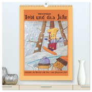 Tobi und das Jahr (hochwertiger Premium Wandkalender 2026 DIN A2 hoch), Kunstdruck in Hochglanz - Sabine Kodatsch