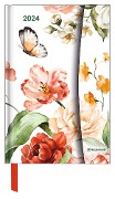 Flower Fantasy 2024 - Diary - Buchkalender - Taschenkalender - 10x15 - 