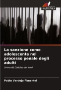 Cover-Bild zum Titel 'La sanzione come adolescente nel processo penale degli adulti' von 'Pablo Verdejo Pimentel'
