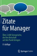 Cover-Bild zum Titel 'Zitate für Manager' von ''