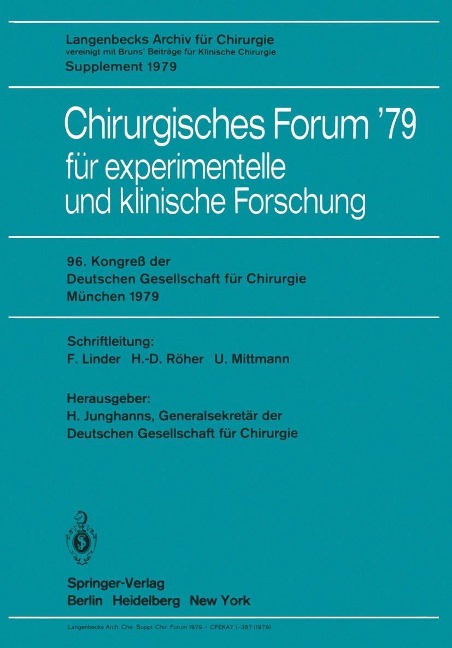 Chirurgisches Forum '79 - 