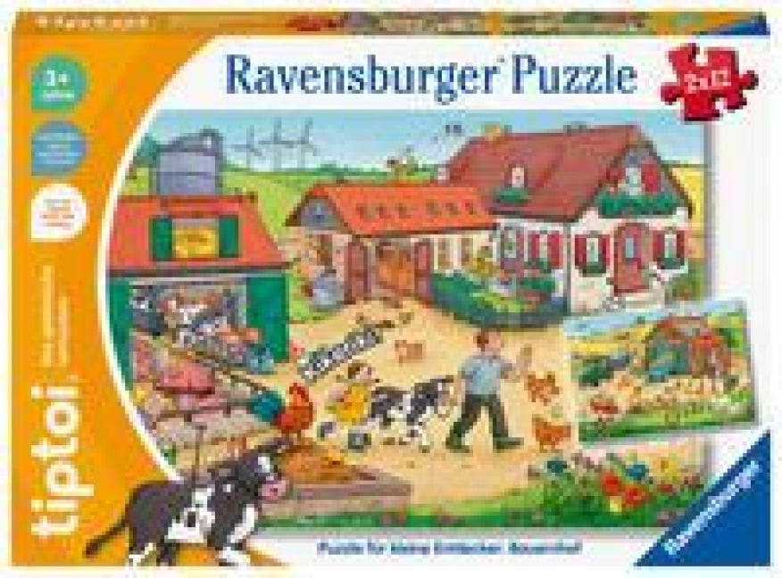 Ravensburger tiptoi 00136 Puzzle für kleine Entdecker: Bauernhof, Puzzle für Kinder ab 3 Jahren, für 1 Spieler - 