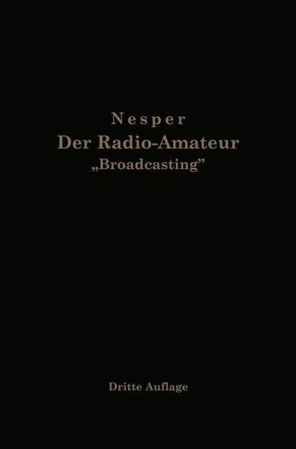 Der Radio-Amateur "Broadcasting" - Eugen Nesper