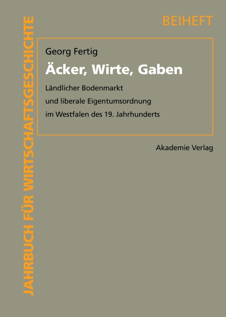 Äcker, Wirte, Gaben - Georg Fertig