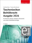 Cover-Bild zum Titel 'Taschenlexikon Beihilferecht Ausgabe 2026' von 'Gottfried Nitze'