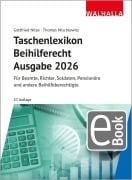 Cover-Bild zum Titel 'Taschenlexikon Beihilferecht Ausgabe 2026' von 'Gottfried Nitze'