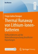 Cover-Bild zum Titel 'Thermal Runaway von Lithium-Ionen-Batterien' von 'Freyja Galina Daragan'