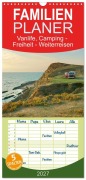 Cover-Bild zum Titel 'Familienplaner 2027 - Vanlife, Camping - Freiheit - Weiterreisen mit 5 Spalten (Wandkalender, 21 x 45 cm) CALVENDO' von 'Johannes Jansen und Luisa Rüter'