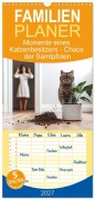Cover-Bild zum Titel 'Familienplaner 2027 - Momente eines Katzenbesitzers - Chaos der Samtpfoten mit 5 Spalten (Wandkalender, 21 x 45 cm) CALVENDO' von 'Mb Fotografie'