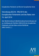 Cover-Bild zum Titel 'Verordnung (EU) Nr. 596/2014 des Europäischen Parlaments und des Rates vom 16. April 2014' von 'Europäisches Parlament und Rat der Europäischen Union'
