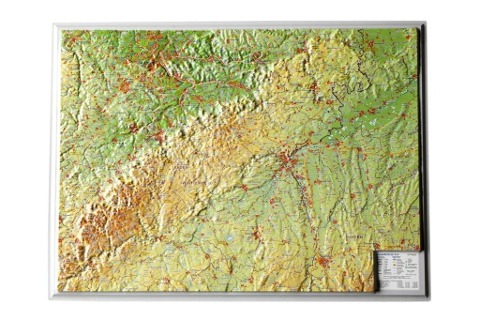 Reliefkarte Schwäbische Alb 1 : 430.000 - André Markgraf, Mario Engelhardt