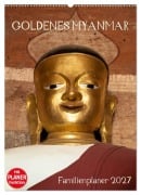 Cover-Bild zum Titel 'Goldenes Myanmar - Familienkalender 2027 (Wandkalender 2027 DIN A2 hoch), CALVENDO Monatskalender' von 'Sebastian Rost'