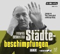 Cover-Bild zum Titel 'Städtebeschimpfungen' von 'Thomas Bernhard'