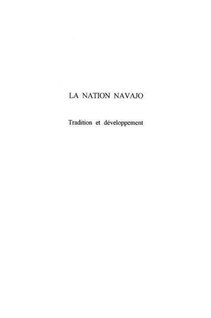 NATION NAVAJO - Marie-Claude Feltes-Strigler
