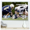 Teamsport Lacrosse - Face-off (hochwertiger Premium Wandkalender 2024 DIN A2 quer), Kunstdruck in Hochglanz - Renate Bleicher