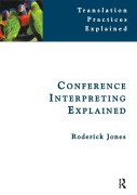 Cover-Bild zum Titel 'Conference Interpreting Explained' von 'Roderick Jones'