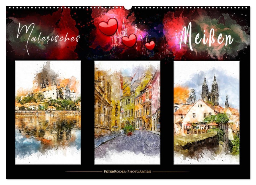Malerisches Meißen (Wandkalender 2026 DIN A2 quer), CALVENDO Monatskalender - Peter Roder