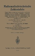 Cover-Bild zum Titel 'Mathematisch-technische Zahlentafeln' von 'Heinrich Bohde, Hugo Höhn, Paul Werners'