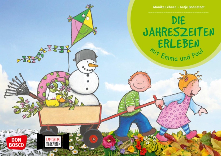 Die Jahreszeiten erleben mit Emma und Paul. Kamishibai Bildkartenset. - Monika Lehner