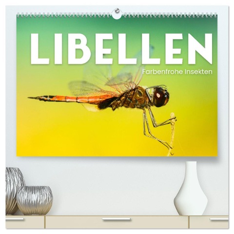 Libellen - Farbenfrohe Insekten (hochwertiger Premium Wandkalender 2025 DIN A2 quer), Kunstdruck in Hochglanz - Happy Monkey