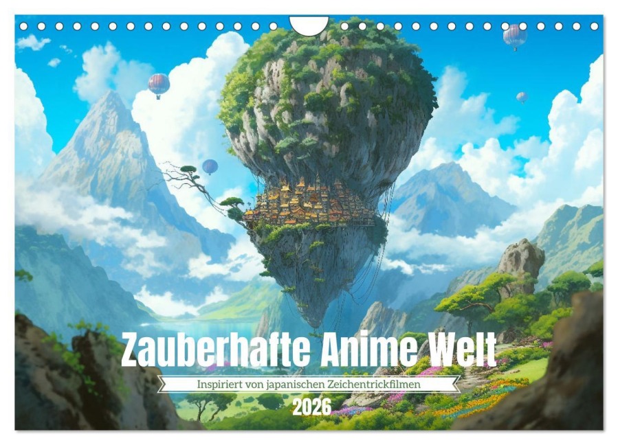 Zauberhafte Anime Welt (Wandkalender 2026 DIN A4 quer), CALVENDO Monatskalender - Kerstin Waurick
