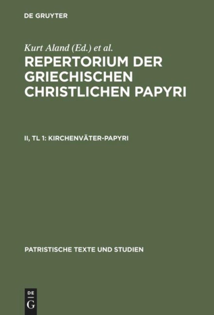 Kirchenväter-Papyri - 