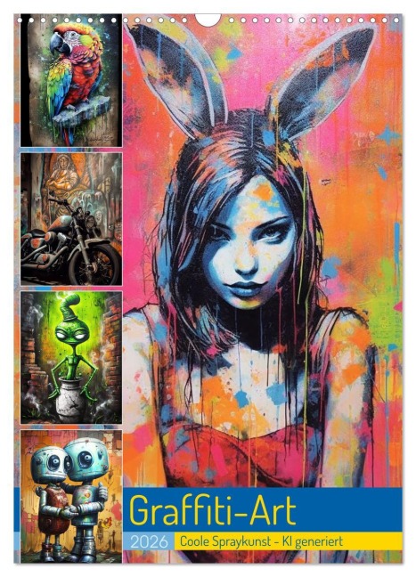 Graffiti Art (Wandkalender 2026 DIN A3 hoch), CALVENDO Monatskalender - Cathrin Illgen