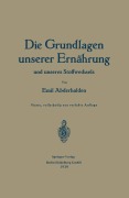 Cover-Bild zum Titel 'Die Grundlagen unserer Ernährung und unseres Stoffwechsels' von 'Emil Abderhalden'