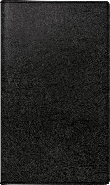rido/idé 7046884905 Taschenkalender Modell M-Planer (2025)| 2 Seiten = 1 Monat| A6| 32 Seiten| Kunstleder-Einband Prestige| schwarz - 