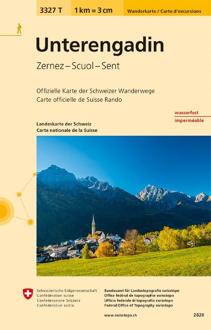 Swisstopo 1 : 33 33 Unterengadin - 