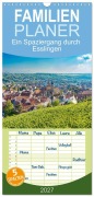 Cover-Bild zum Titel 'Familienplaner 2027 - Ein Spaziergang durch Esslingen mit 5 Spalten (Wandkalender, 21 x 45 cm) CALVENDO' von 'Tina Rabus'