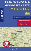 Cover-Bild zum Titel 'Rad-, Wander- und Gewässerkarte Malchiner See, Mecklenburgische Schweiz' von ''