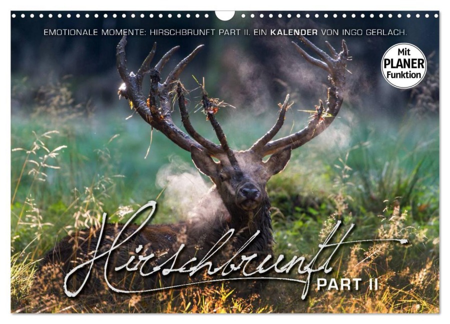 Emotionale Momente: Hirschbrunft. Part II. (Wandkalender 2026 DIN A3 quer), CALVENDO Monatskalender - Ingo Gerlach GDT