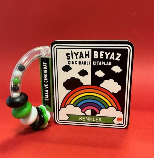 Siyah Beyaz Cingirakli Kitaplar Renkler - Kolektif