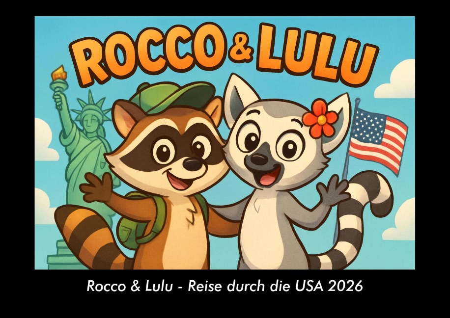 Rocco & Lulu - Reise durch die USA 2026 Fotokalender DIN A3 - Kevin Heber, Tobias Schmitt