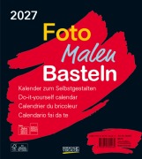 Cover-Bild zum Titel 'Foto-Malen-Basteln Bastelkalender schwarz 2027' von ''