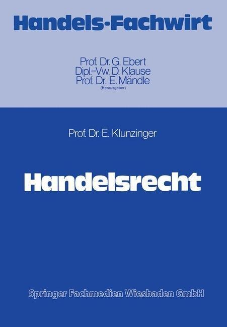 Handelsrecht - Eugen Klunzinger
