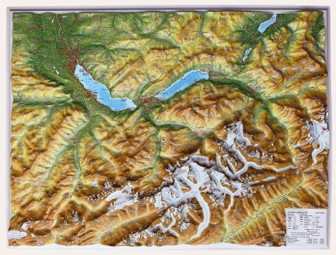 Relief Berner Oberland klein 1:200.000 - André Markgraf, Mario Engelhardt