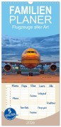 Familienplaner 2026 - Flugzeuge aller Art mit 5 Spalten (Wandkalender, 21 x 45 cm) CALVENDO - Matthias Merz