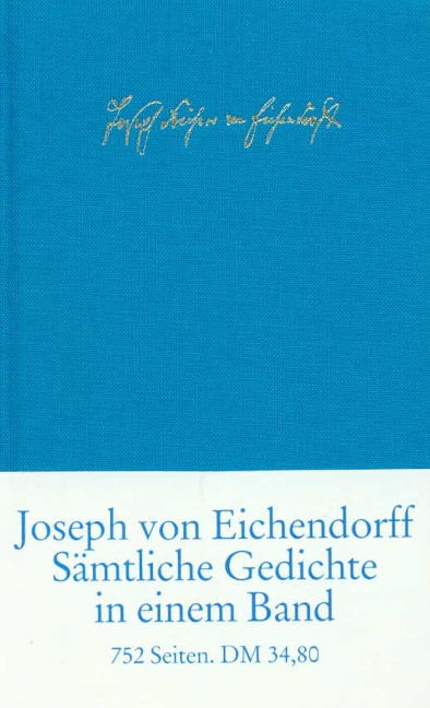 Sämtliche Gedichte und Versepen - Joseph von Eichendorff
