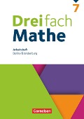 Dreifach Mathe 7. Schuljahr - Berlin und Brandenburg - Arbeitsheft mit Lösungen - 
