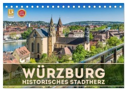 Cover-Bild zum Titel 'WÜRZBURG Historisches Stadtherz (Tischkalender 2027 DIN A5 quer), CALVENDO Monatskalender' von 'Melanie Viola'