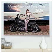 Cover-Bild zum Titel 'Motorräder und Sexy Girls (hochwertiger Premium Wandkalender 2026 DIN A2 quer), Kunstdruck in Hochglanz' von 'Udo Talmon'