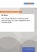 Cover-Bild zum Titel 'Die richtige Balance von Steuern und Subventionen für einen ausgeglichenen Staatshaushalt' von 'M. Sydow'