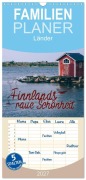 Cover-Bild zum Titel 'Familienplaner 2027 - Finnlands raue Schönheit mit 5 Spalten (Wandkalender, 21 x 45 cm) CALVENDO' von 'Simeon Trefoil'