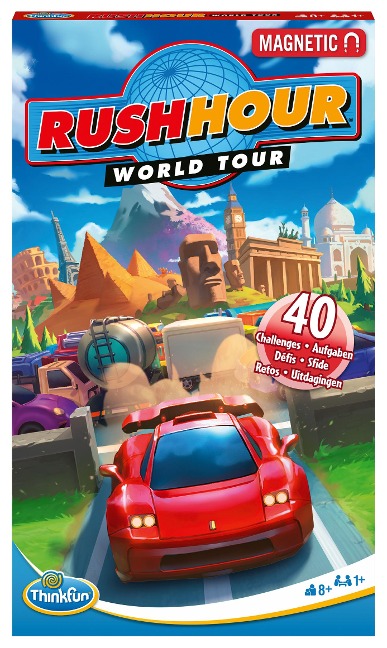 ThinkFun Rush Hour World Tour - Logikspiel ab 8 Jahre - 